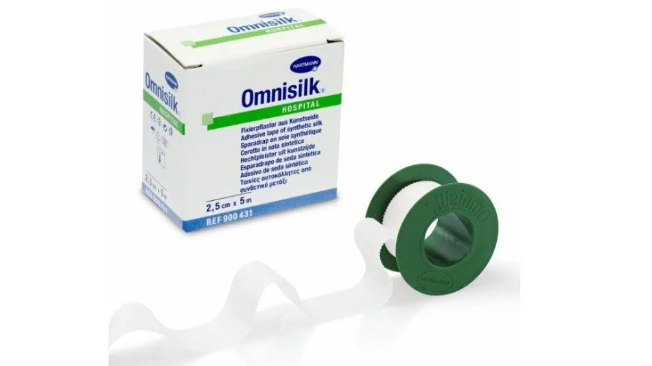 Omnisilk 2.5 cm x 5m Αυτοκόλλητη Ταινία Μετάξι
