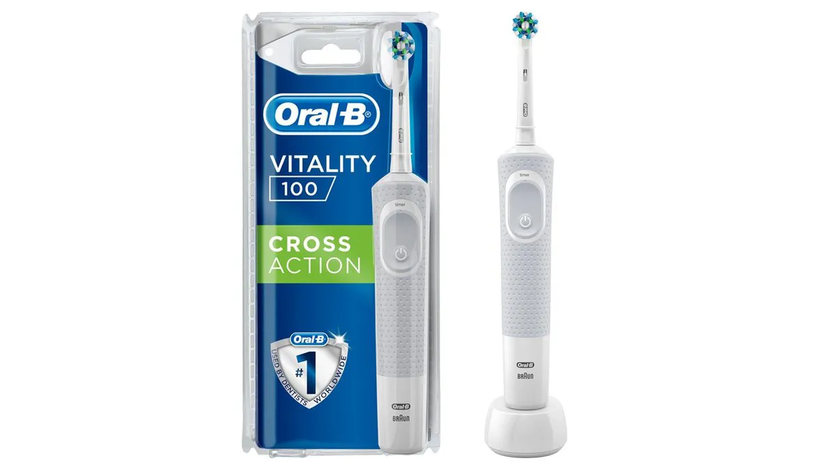 Oral B Vitality 100 Crossaction White Ηλεκτρική Οδοντόβουρτσα 1τμχ