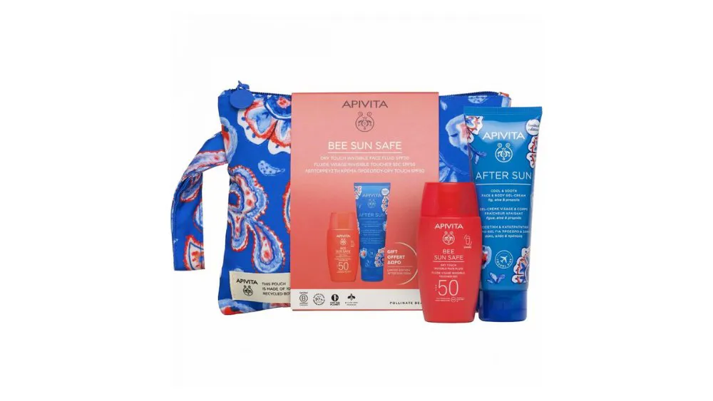 Apivita Bee Sun Safe Promo με Dry Touch Invisible Face Fluid SPF50