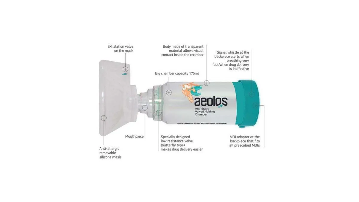 Αεροθάλαμος Με Μασκα Bρεφικη Aeolos 0-18m