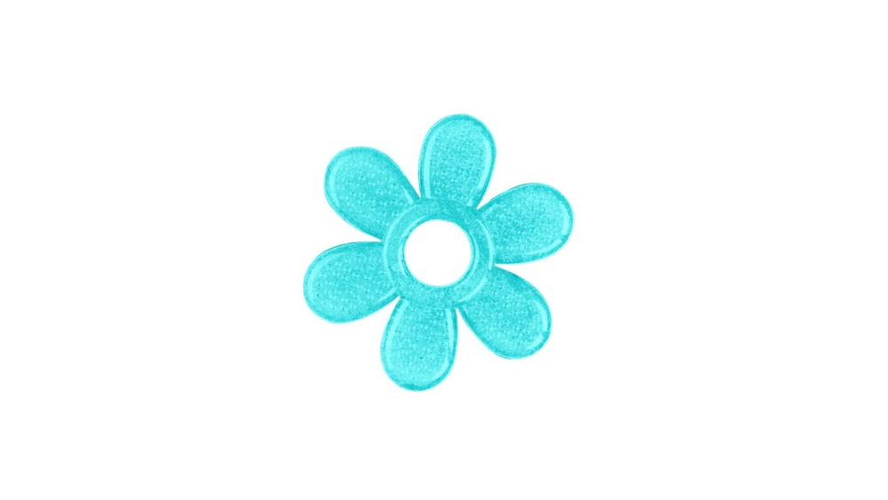 Babyono Baby Teether Daisy Blue