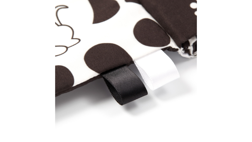 BabyOno Κρεμαστό ασπρόμαυρο βιβλιαράκι με μασητικό- Black&White