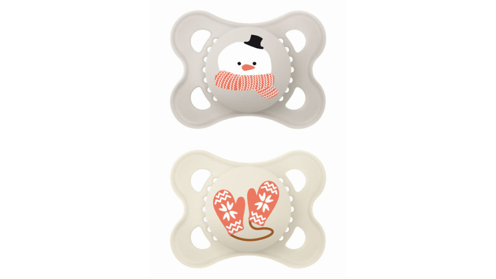 Mam Πιπίλα Σιλικόνης 2-6 Μηνών Winter Limited Edition x2 Unisex