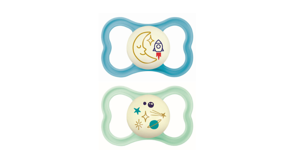 Mam Πιπίλα Σιλικόνης Air Night 6-16Μηνών x2 Boy