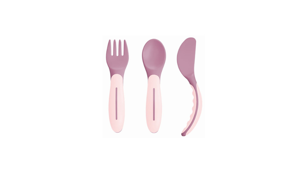 Mam Baby's Cutlery (Πιρουνάκι, Κουταλάκι, Μαχαιράκι) 6+ Μηνών Girl