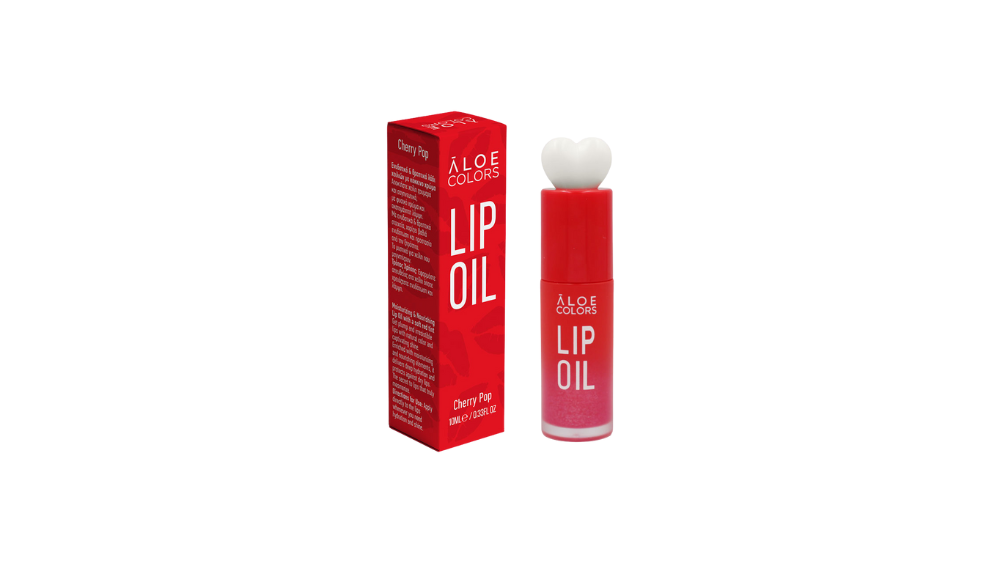 Aloe+ Colors Lip Oil Cherry Pop 10ml - Ενυδατικό Λάδι Χειλιών