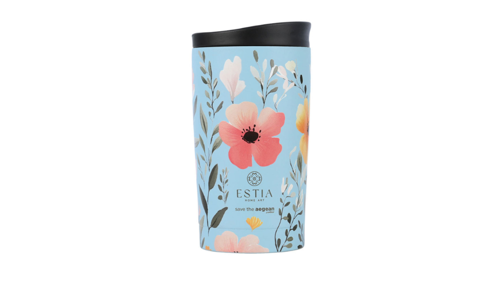 Estia Travel Mug 350ml Sky Garden Ποτήρι Θερμός Ανοξείδωτο