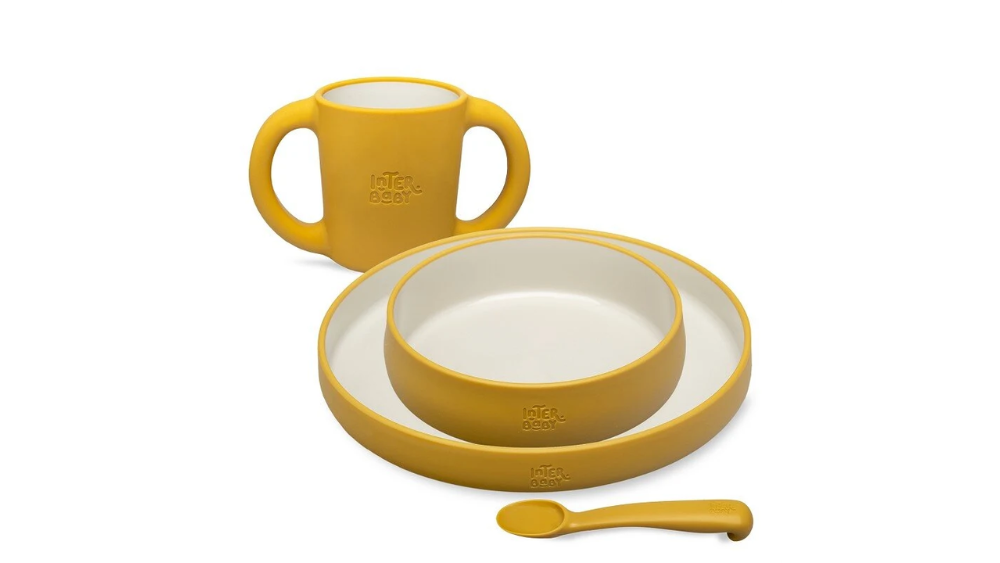 Interbaby Παιδικό Σετ Φαγητού Earth Ocher