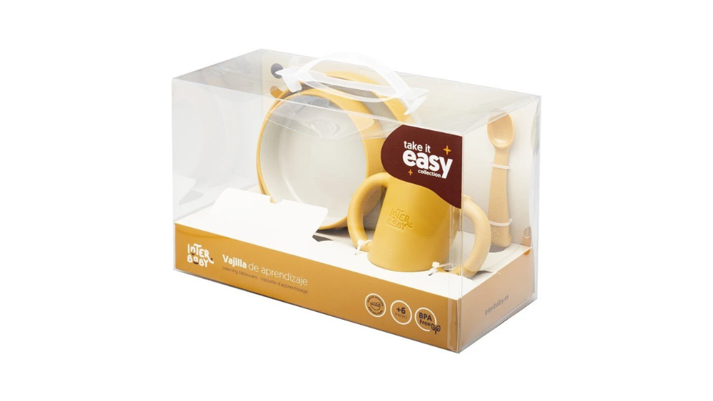 Interbaby Παιδικό Σετ Φαγητού Earth Ocher