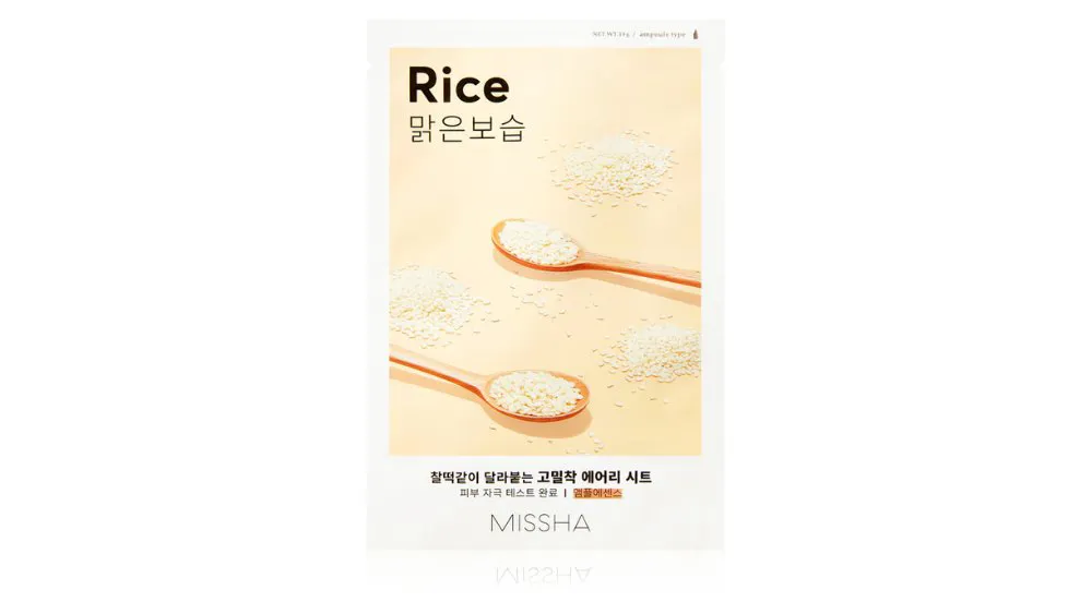 Missha Airy Fit Sheet Mask Rice 1pcs