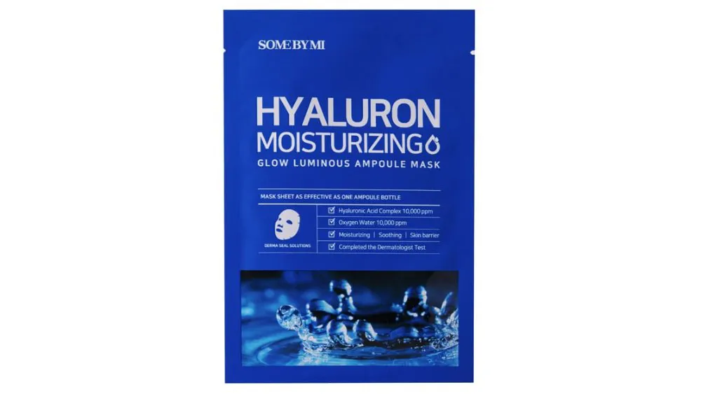 Some By Mi Hyaluron Moisturizing Glow Luminous Ampoule Mask Μάσκα Ενυδάτωσης 25g