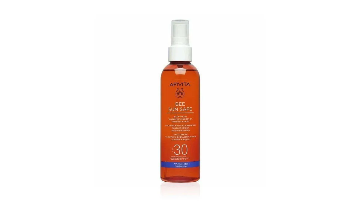 Apivita Bee Sun Safe Satin Touch The Perfecting Body Oil SPF30 200 ml