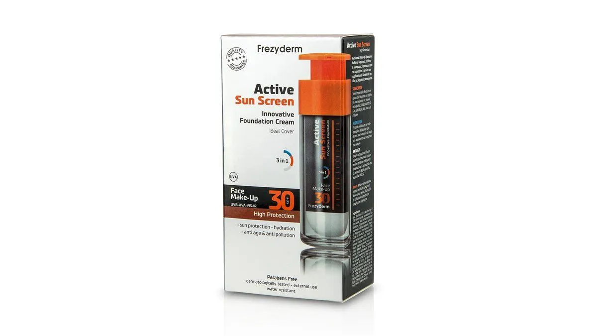 Frezyderm Active Sun Screen Make Up SPF30 Αντηλιακό Make Up Προσώπου 30 ml