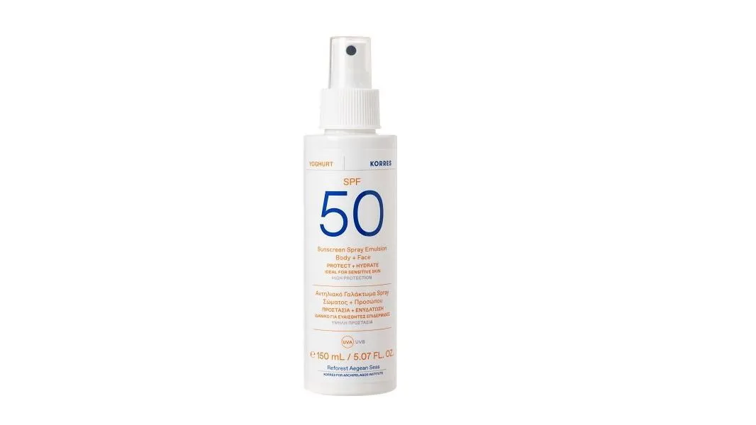 Korres Yoghurt Sunscreen Spray Emulsion Face & Body Spf50 150ml
