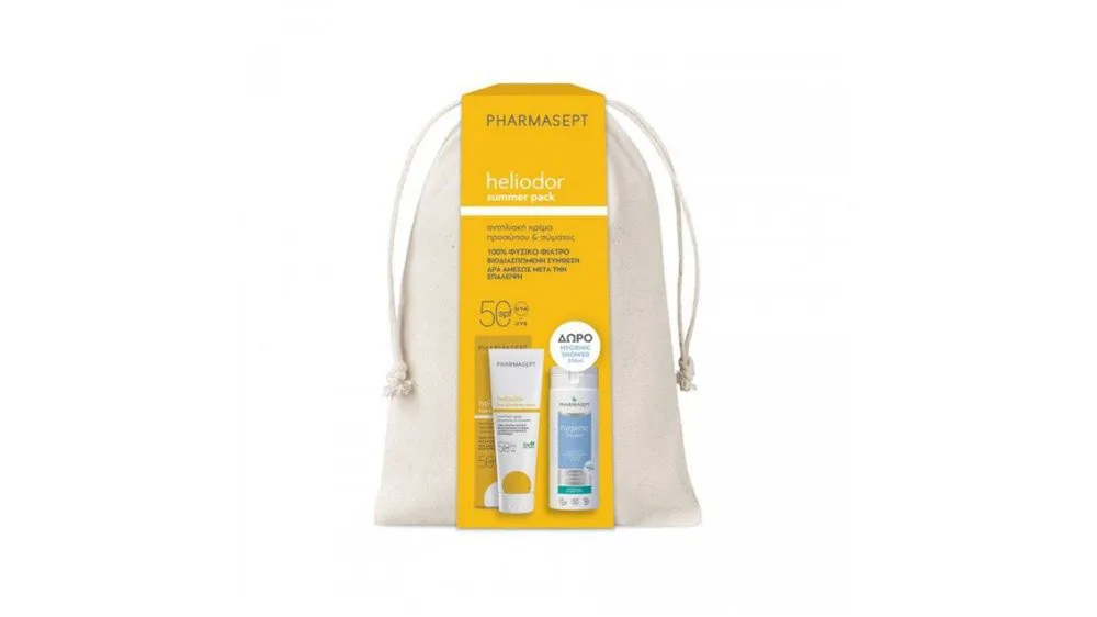 Pharmasept Heliodor Face & Body Sun Cream SPF50 50ml & Hygienic Shower 250ml