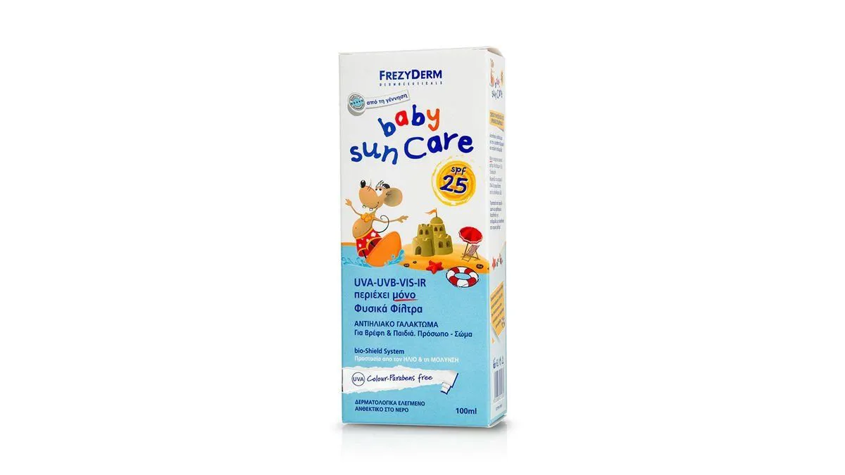 Frezyderm Baby Sun Care SPF25 Βρεφικό Αντηλιακό Γαλάκτωμα Προσώπου & Σώματος 100 ml