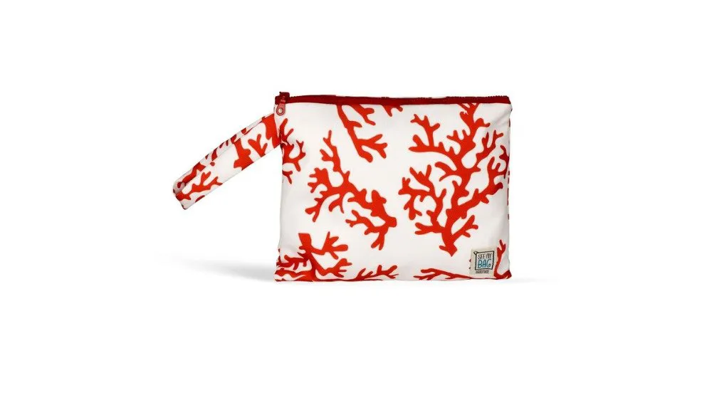 See My Bag Wet Bag Small Corals Red