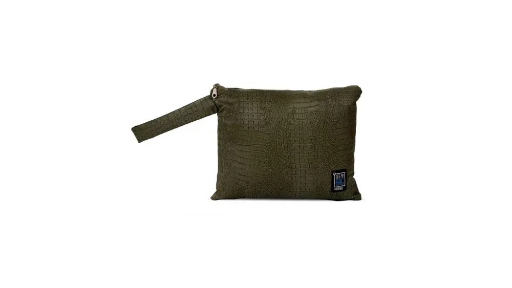 See My Bag Wet Bag Small Snake Olive
